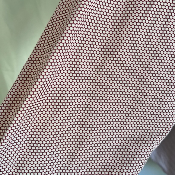 MICHEAL KORS RED WHITE DRESS SHIRT SLIM FIT  COTTON BUTTON DOWN SHIRT MEN 16 1/2 - Picture 9 of 10